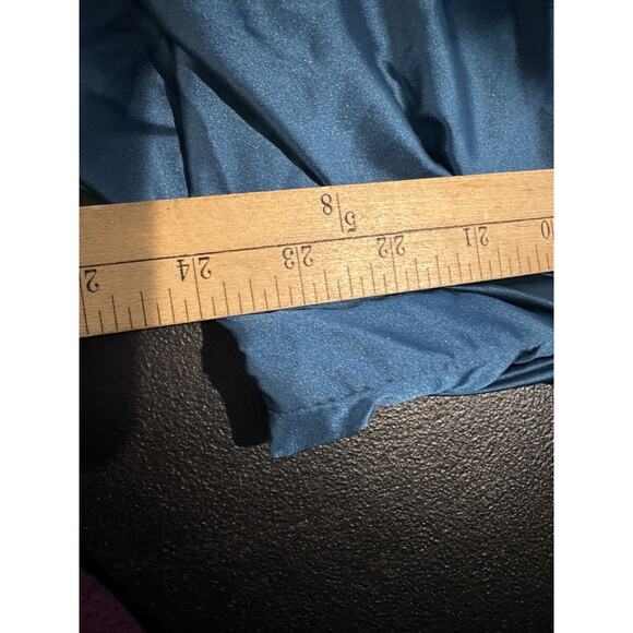 NEW Stacees Size 4 Women Pleated Sheath Mini Dress Prom Formal Evening Teal KA17 - Picture 8 of 9